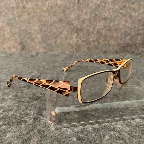 Etina Barcelona Women’s Bergerac Havana Optical/Prescription Eyeglasses Frame - Picture 6 of 14